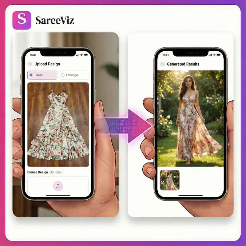 AI-generated apparel model photo for ecommerce